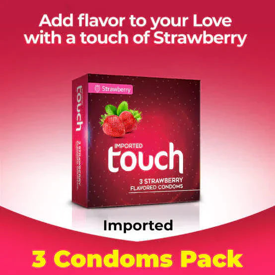 🍓 Touch Strawberry Condoms 💦 | Sweet & Sensational ❤️ (With Private Packing 🔞)