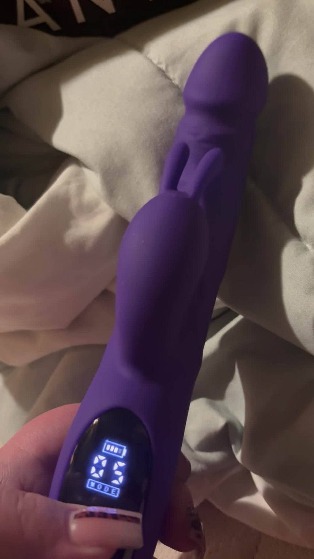 Thrusting Dildo Vibrator Sex Toys for Women, Sikelob Sex Toy Rabbit G Spot Dildo Vibrators with 9 Thrust 9 Vibration Modes, Silicone Clitoral Bunny Stimulator Couple Adult Sex Toys, Purple