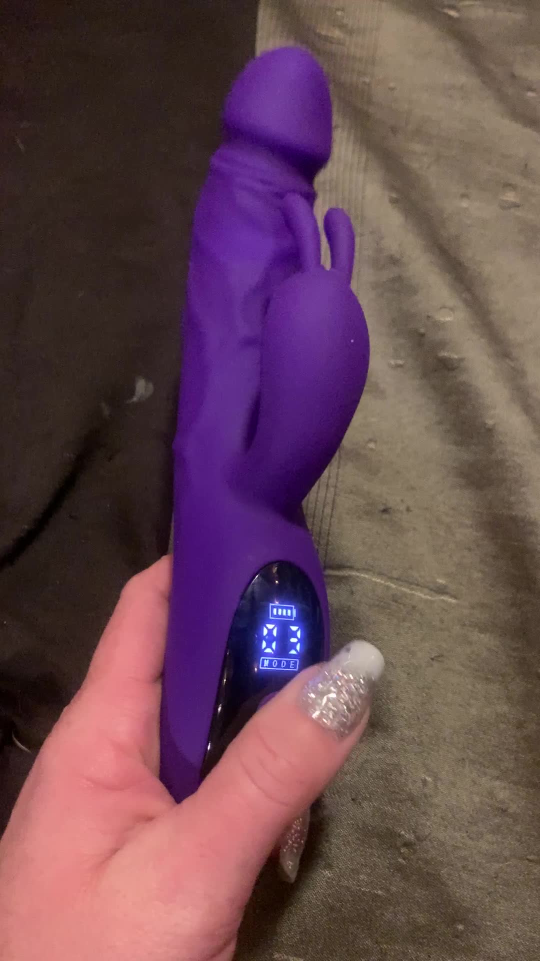 Thrusting Dildo Vibrator Sex Toys for Women, Sikelob Sex Toy Rabbit G Spot Dildo Vibrators with 9 Thrust 9 Vibration Modes, Silicone Clitoral Bunny Stimulator Couple Adult Sex Toys, Purple