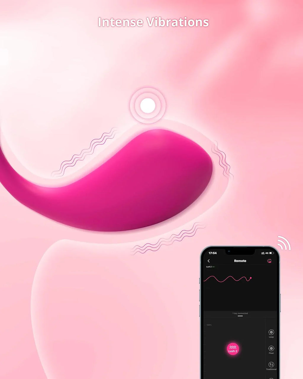 LOVENSE Lush 2 Remote Vibrator with App, Long Distance Remote Controlled G-spot Stimulator Egg Vibrators Bluetooth Adult Sex Toys & Games Powerful.