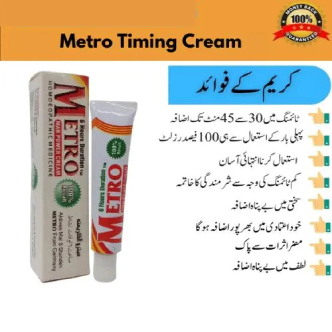 Metro Timing Cream very Good Performing