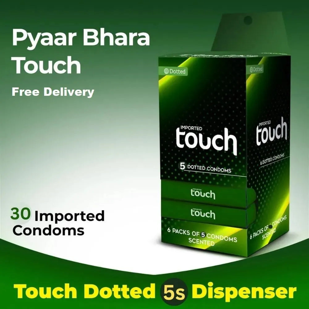 ✨ Touch – Pack of 18 Dispenser Dotted Condoms 💦 | Maximum Sensation 😍 Ultimate Pleasure ❤️
